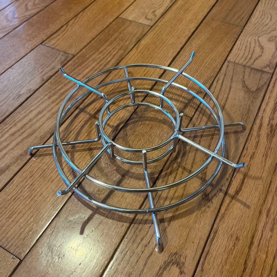 美品！だるまストーブ 灯油ストーブ 3000円の五徳付き 円筒形 ホワイト