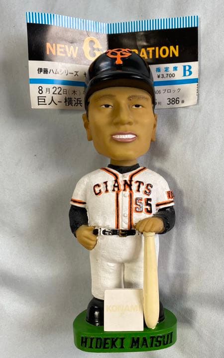 【超希少】読売ジャイアンツ　巨人　栄光の2002年 フィギュア ボブルヘッド6体