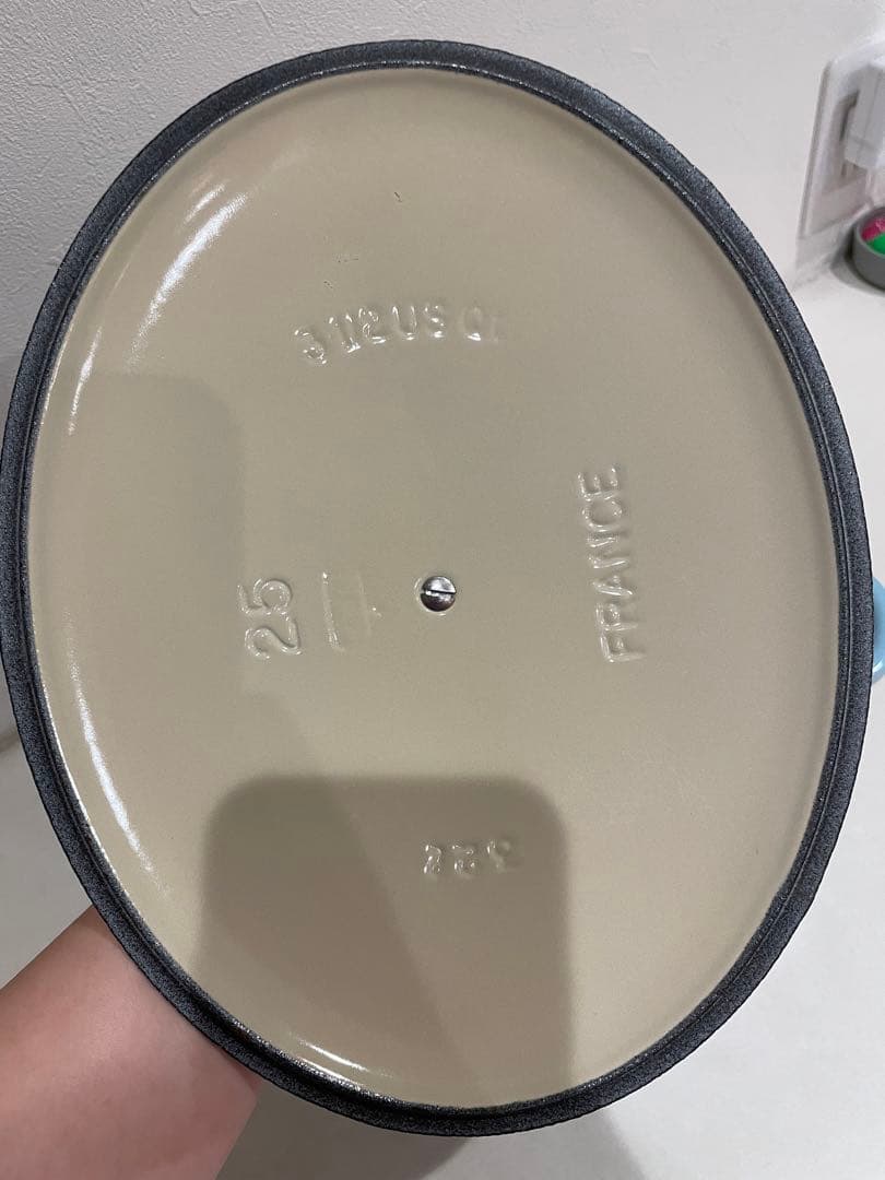 Le Creuset ル・クルーゼ　可愛いライトブルー 25cm 鍋　美品