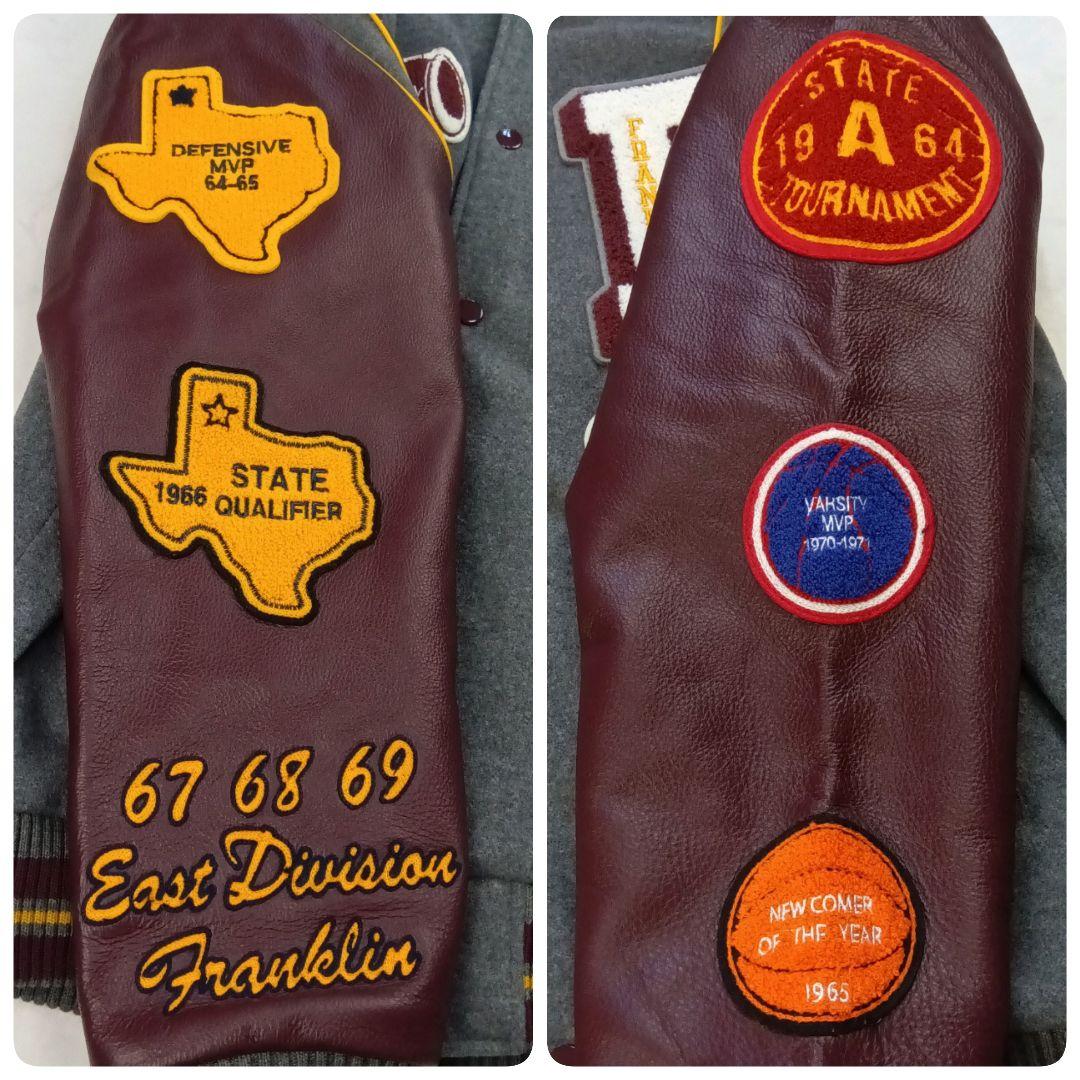 3L 新品タグ付き✨ フランクリンマーシャル スタジャン デカワッペン レザー