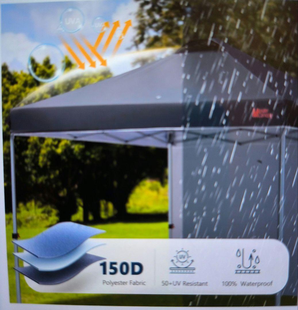 Mastercanopy 2.0m テント 新品同様、一人で簡単設営可能！黒