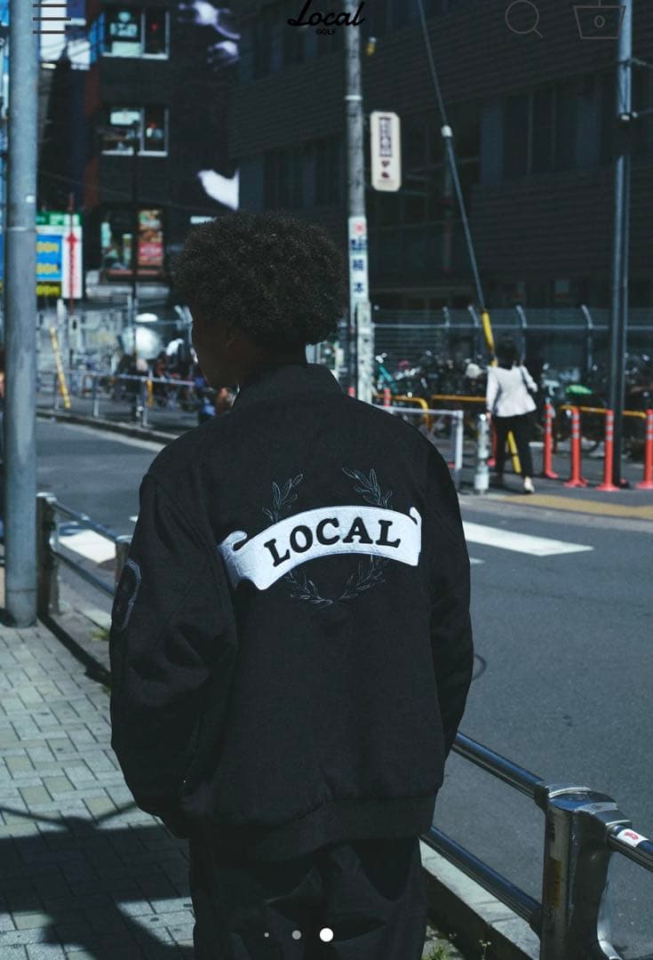 新品 local golf ローカルゴルフ Melton Varsity JKT