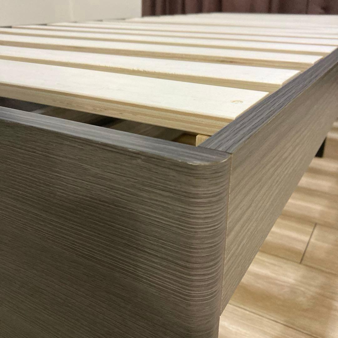 【自社配送限定販売】小傷あり/ニトリ収納付きすのこフレーム/セミシングルサイズ