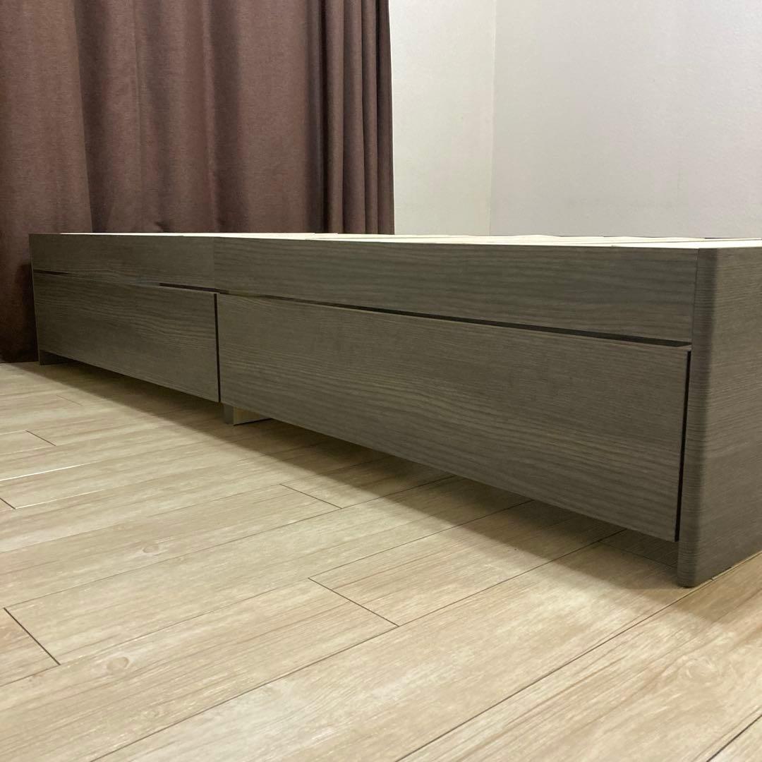 【自社配送限定販売】小傷あり/ニトリ収納付きすのこフレーム/セミシングルサイズ