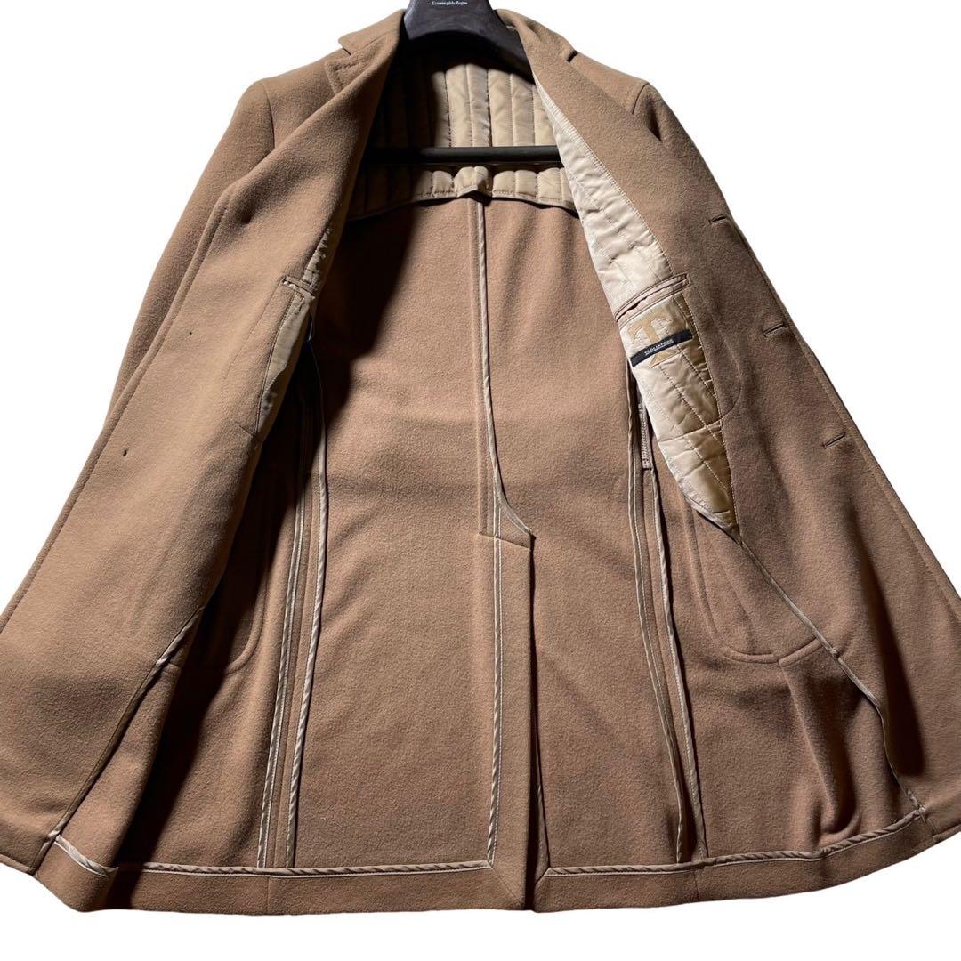 美品✨タリアトーレ 金ボタン チェスターコート キャメル色 TAGLIATORE