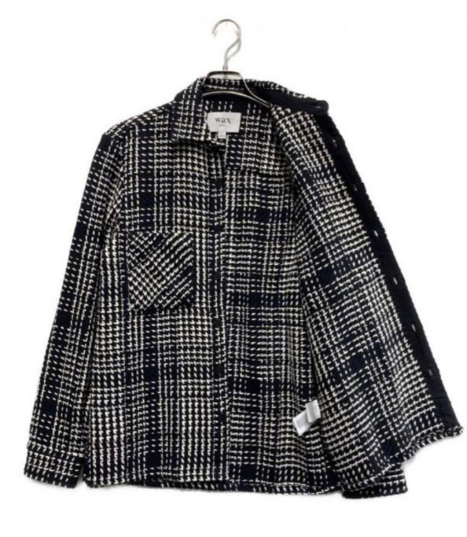 【美品】waxlondon Black Twin Weave Overshirt