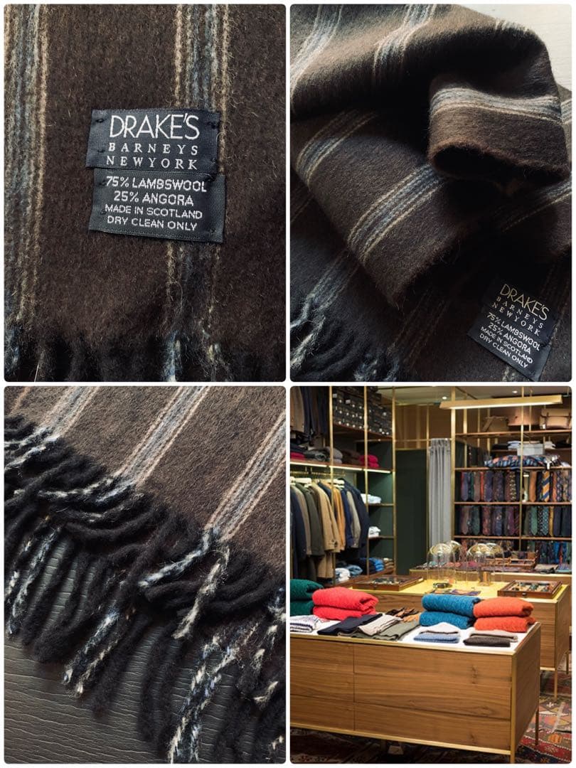 英国名店　CONNOLLY&DRAKES 粋な極上首巻きセット　¥10万程