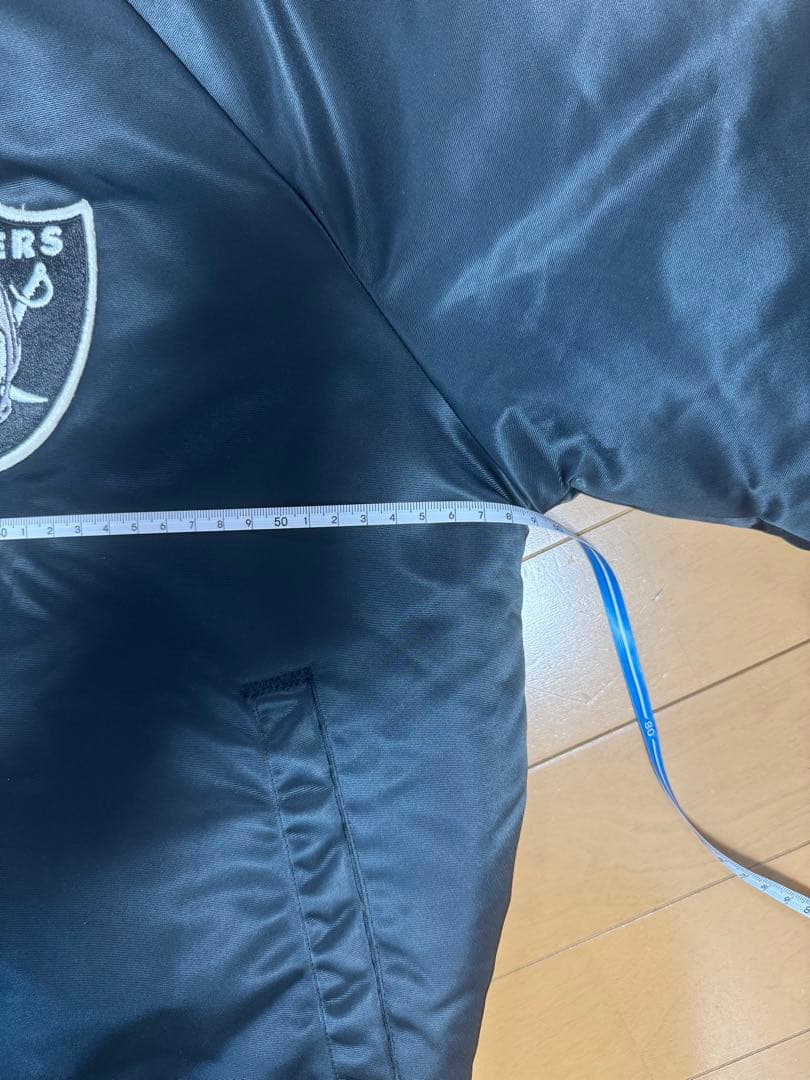美品！90s ビンテージ✳︎チョークライン製 NFL レイダース スタジャン