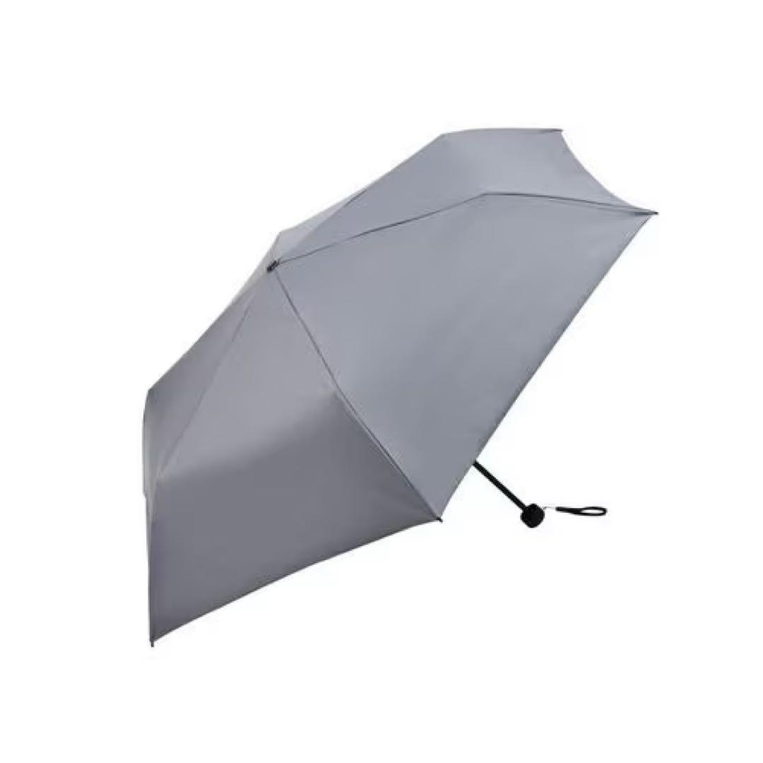 グレー 折りたたみ傘 晴雨兼用 - メルカリ
