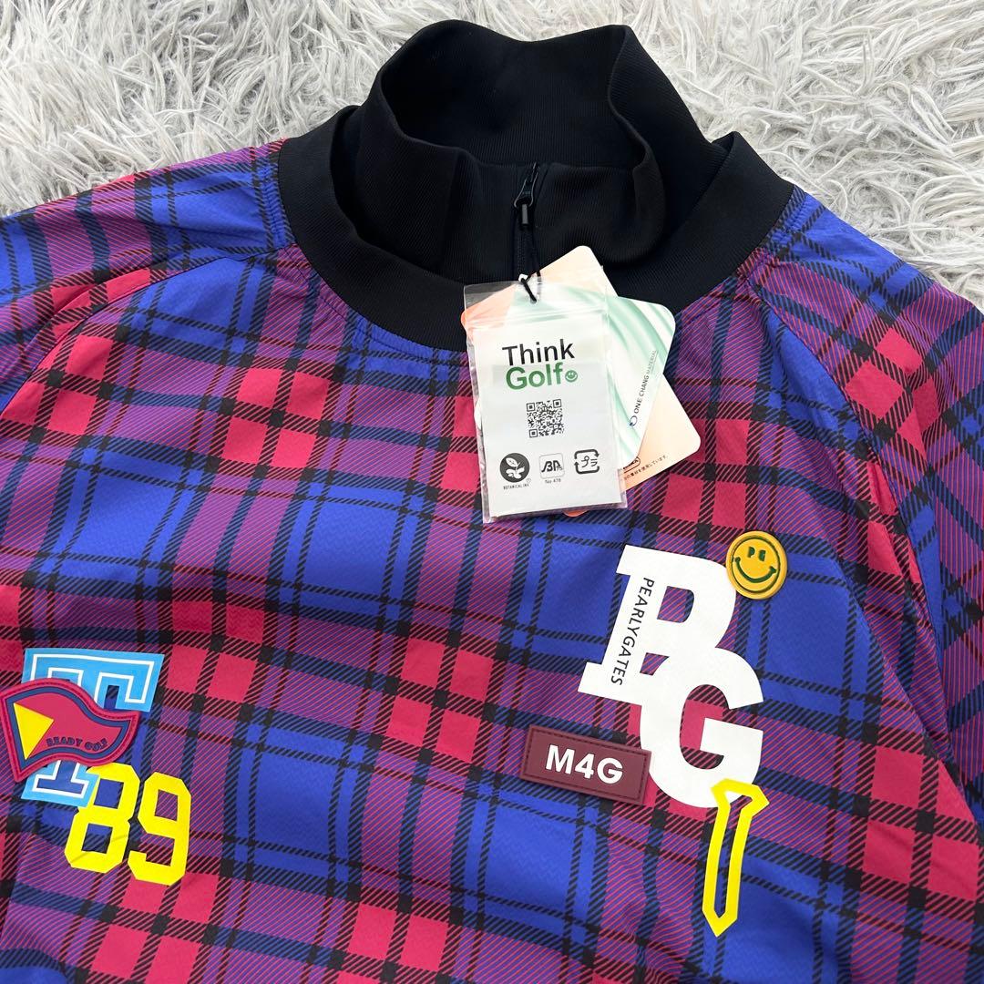 新品　パーリーゲイツ　ジャケット　スニード　ニコちゃん　チェック柄　サイズ0