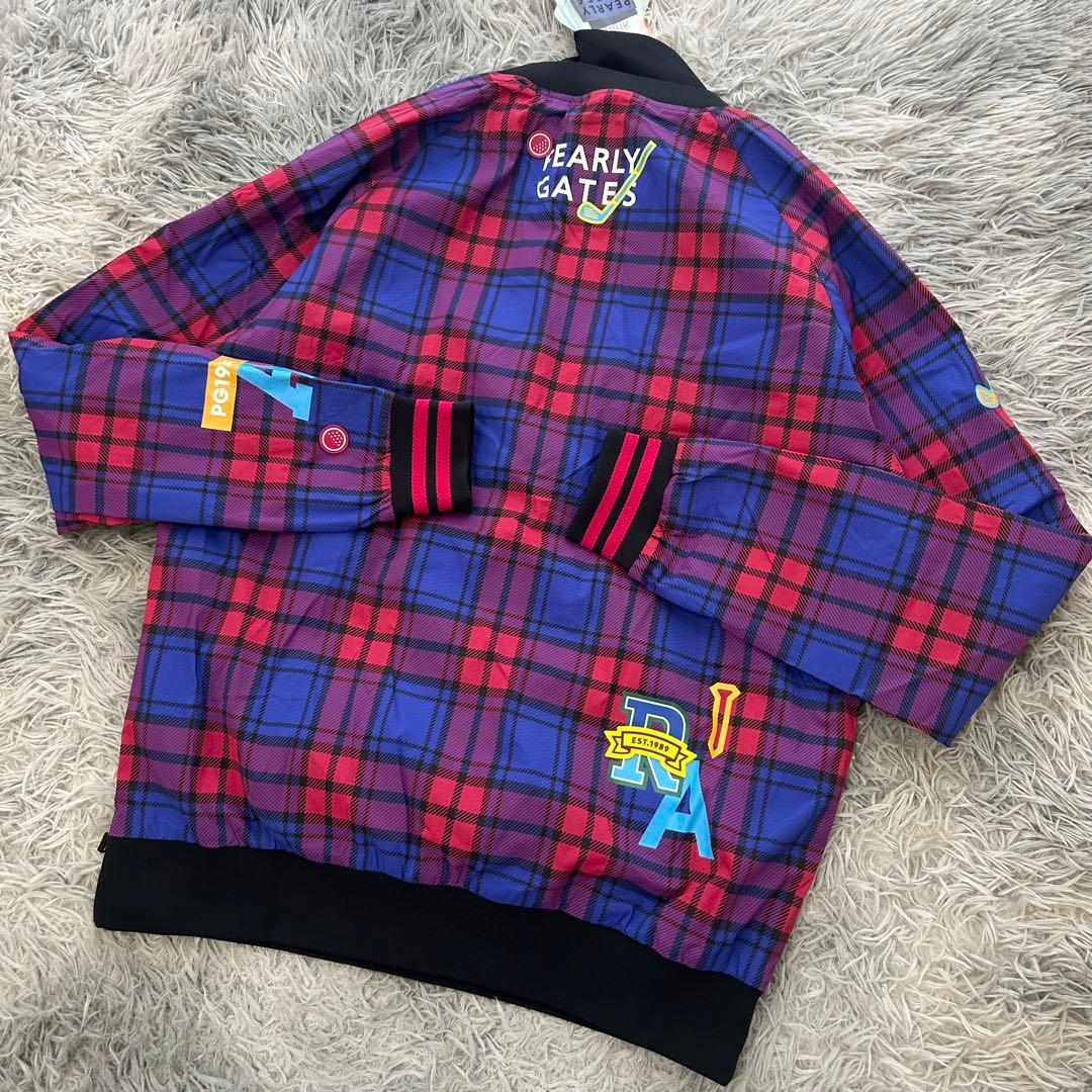 新品　パーリーゲイツ　ジャケット　スニード　ニコちゃん　チェック柄　サイズ0