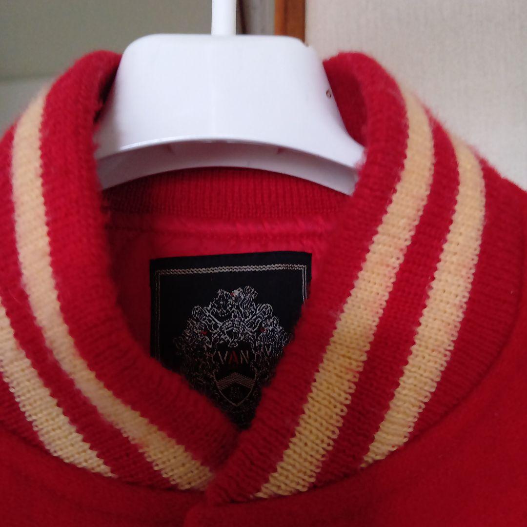 鶺*鴒様 VAN JACKET INC. スタジャン レッド/ベージュ