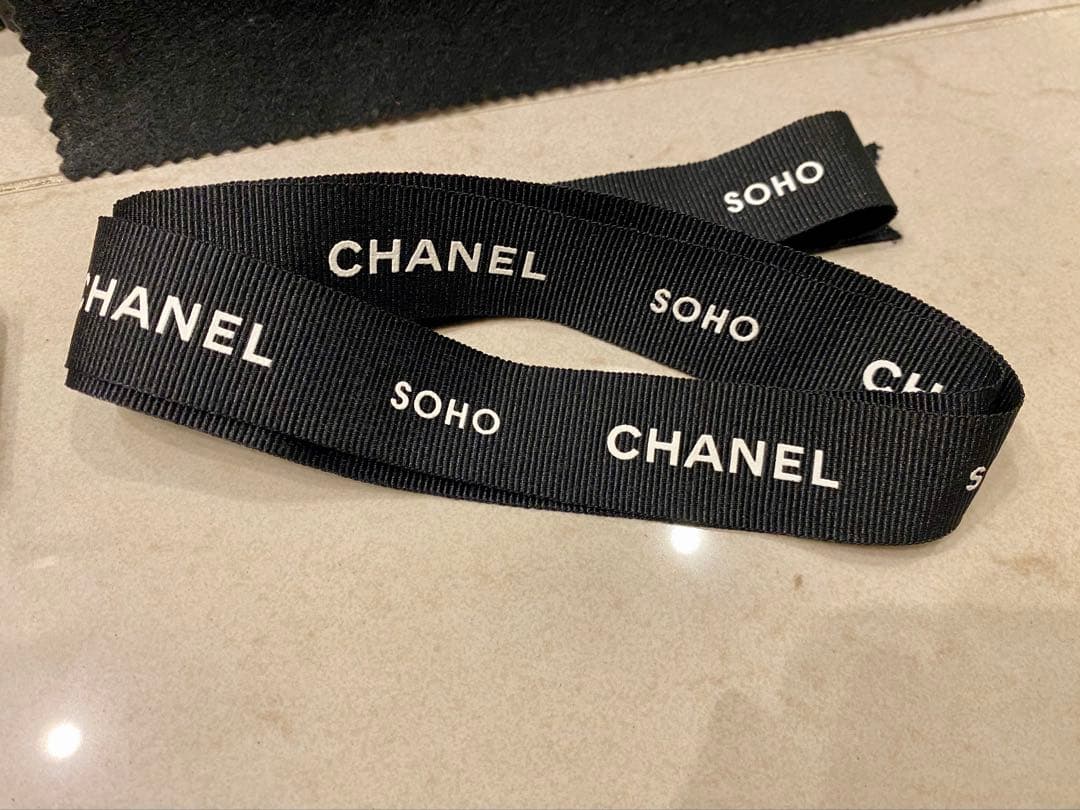 シャネル CHANEL ラウンドファスナー 長財布 カメリア レザー ブルー