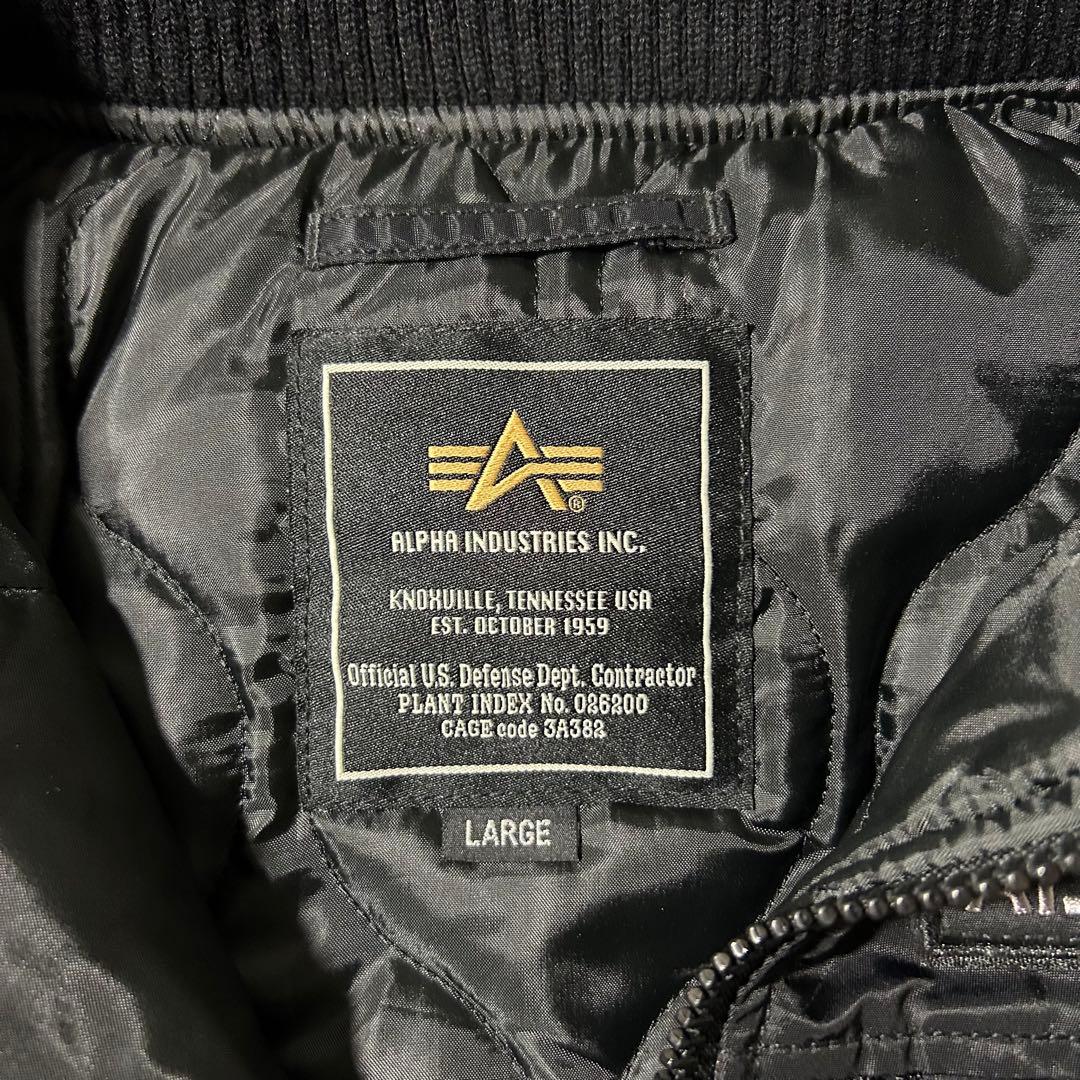 美品✨アルファインダストリーズ フーデッド リブジャケット 赤タグ