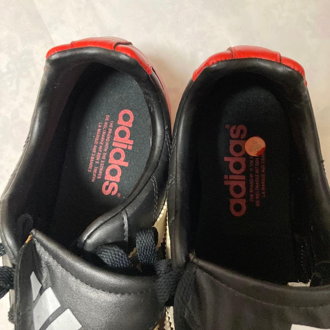 adidas サッカーシューズ 黒/赤