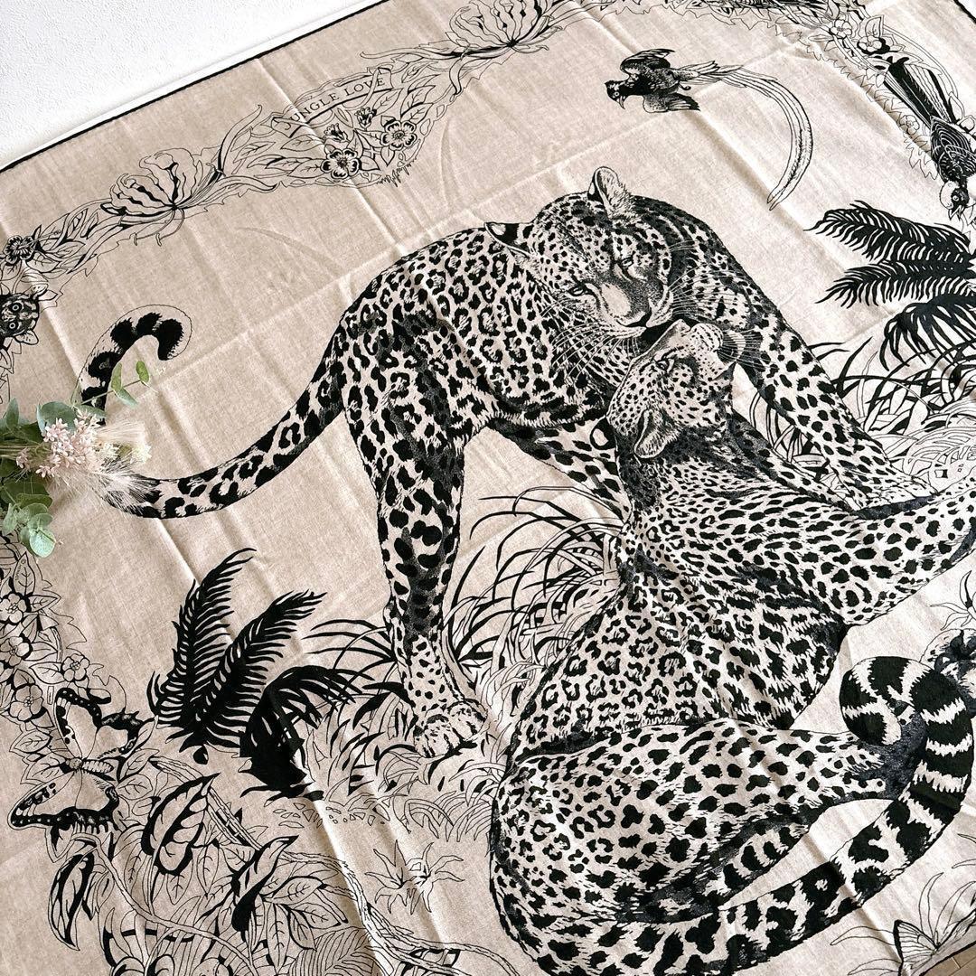 エルメス HERMES カレジェアン140 カシシル ジャングル・ラブ 豹