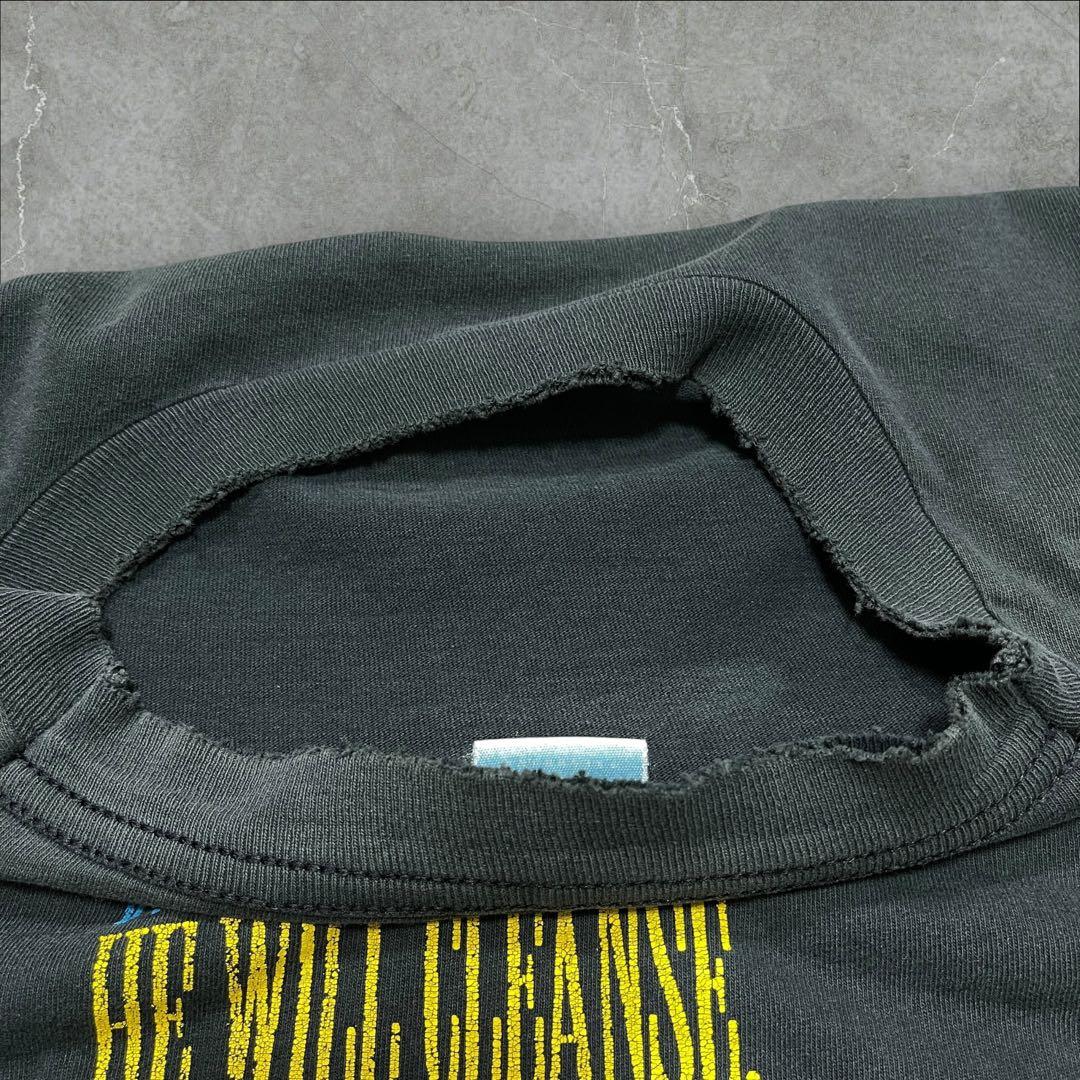 90s アーティストTシャツ RONKENOLY フェード　 ボロ USA製