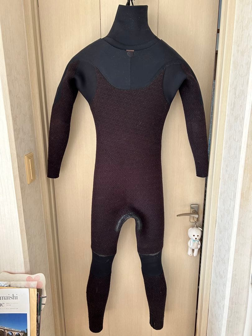 RASH ウェットスーツ　セミドライ　ML ラバー柔らか　オールブラック　激シブ