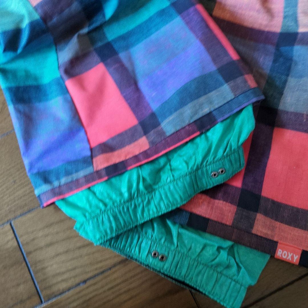 ROXY　スノボウェア　上下セット　Ｍ　ネイビー　マルチカラー