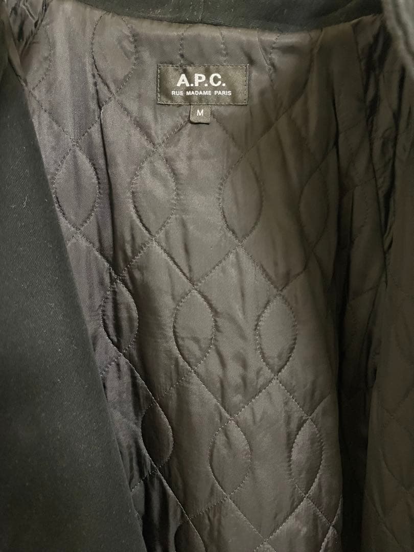 美品A.P.C. モールスキン　モッズコート　ブラック　パーカー　ブルゾン