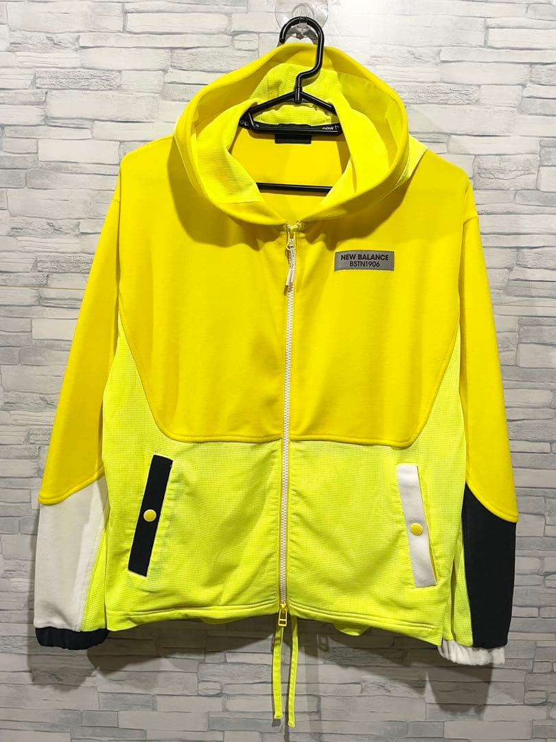 NEW BALANCE ニューバランス ジップ パーカー イエロー サイズ2