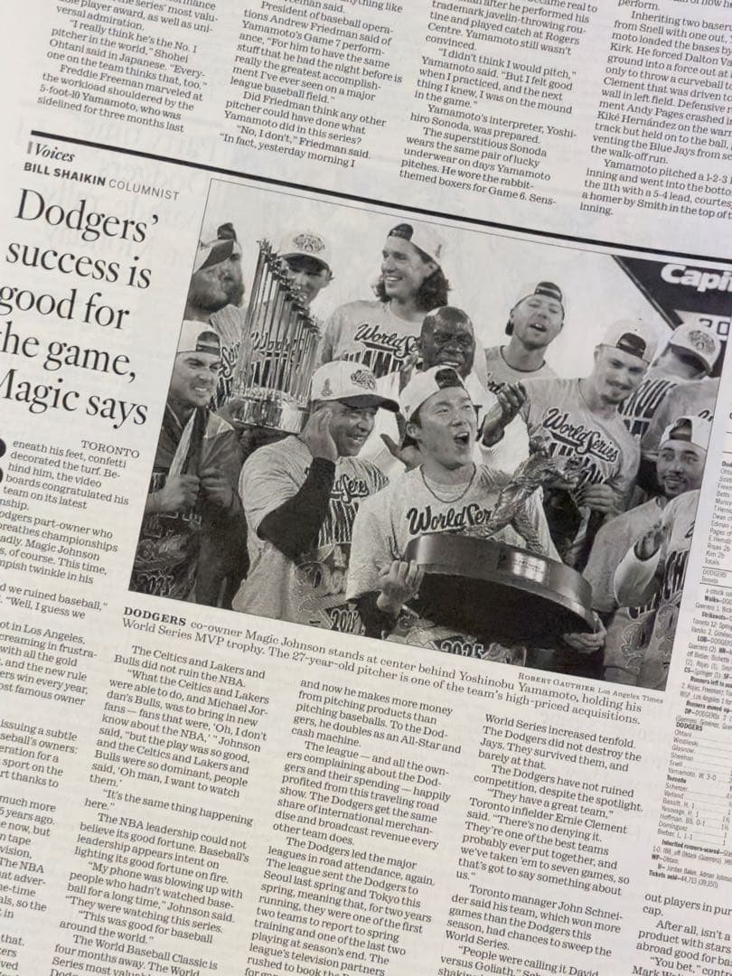 数々の伝説を生み出した\ドジャース 『ワールドシリーズ優勝記念号