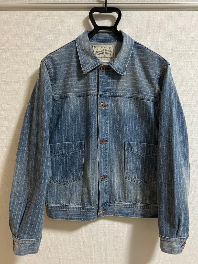 RRL インディゴ ストライプ デニム ジャケット S
