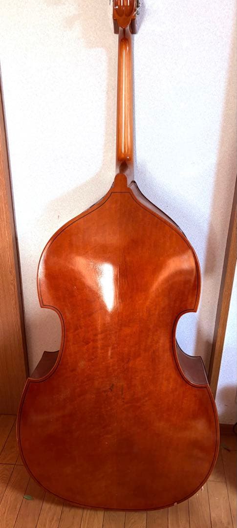 至宝・45年物]Chakiウッドベース(コントラバス)京都茶木ビンテージ