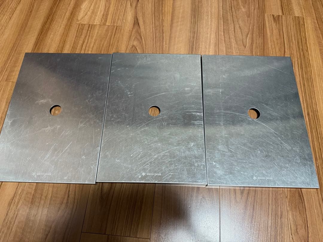 スノーピーク ステンレストレー1ユニット CK-085 3枚セット