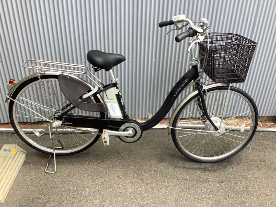 サンヨー新機種電動アシスト自転車eneloop bike26インチブラウンアルミ