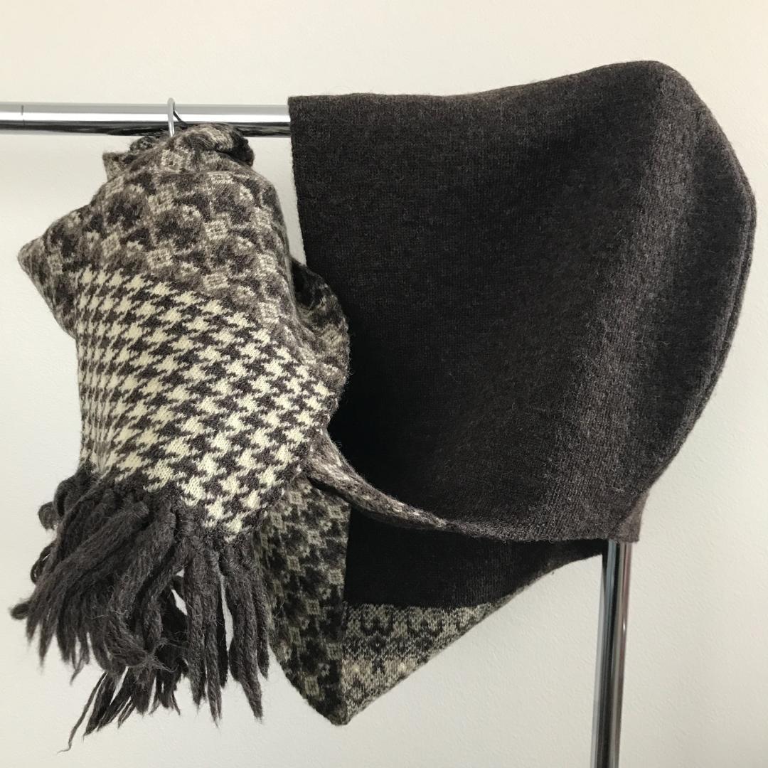 NUMBER NINE ナンバーナイン 初期 フード付きマフラー ジョージ柄