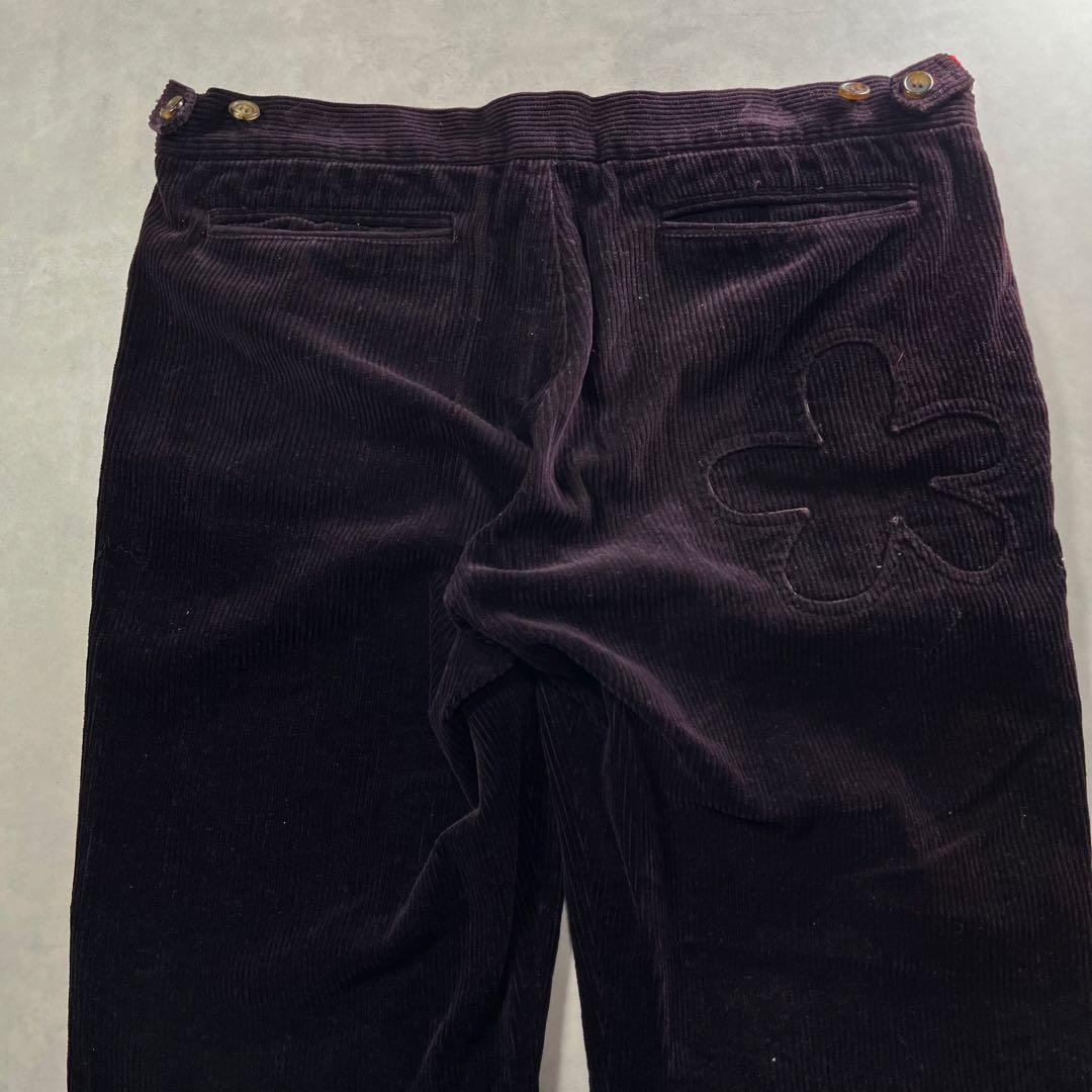 ◎01AW UNDERCOVER D.A.V.F期 コーデュロイパンツ 花パッチ
