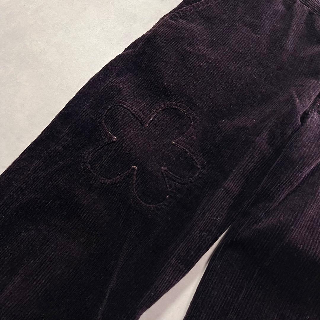 ◎01AW UNDERCOVER D.A.V.F期 コーデュロイパンツ 花パッチ