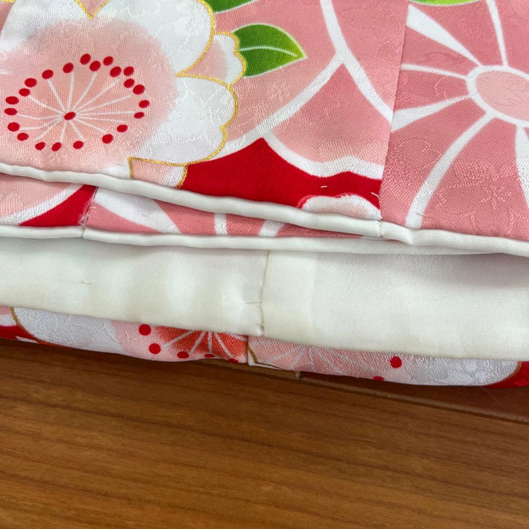 七五三 着物 3歳 女の子 被布セット 京都花ひめ 赤地着物