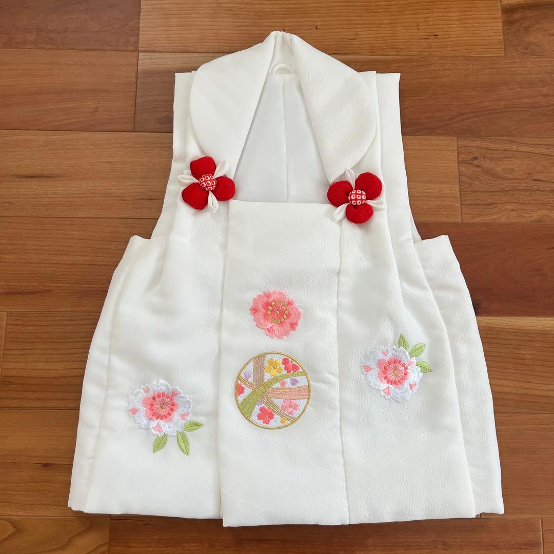 七五三 着物 3歳 女の子 被布セット 京都花ひめ 赤地着物