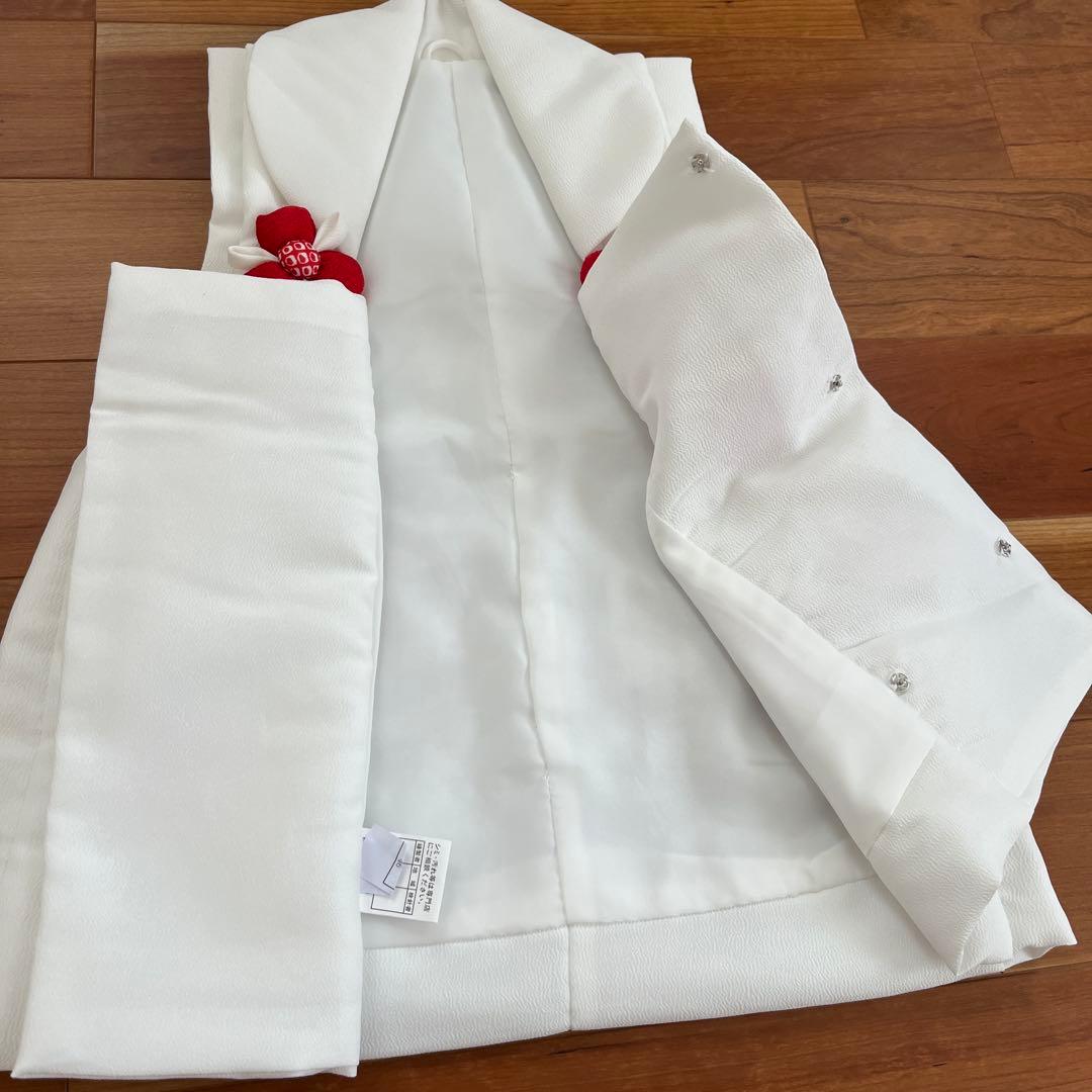 七五三 着物 3歳 女の子 被布セット 京都花ひめ 赤地着物