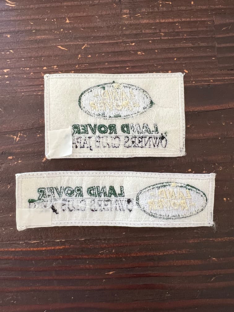 希少 ランドローバー　オーナーズクラブジャパン　公式ワッペン