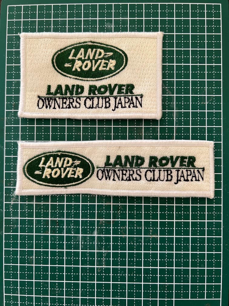 希少 ランドローバー　オーナーズクラブジャパン　公式ワッペン
