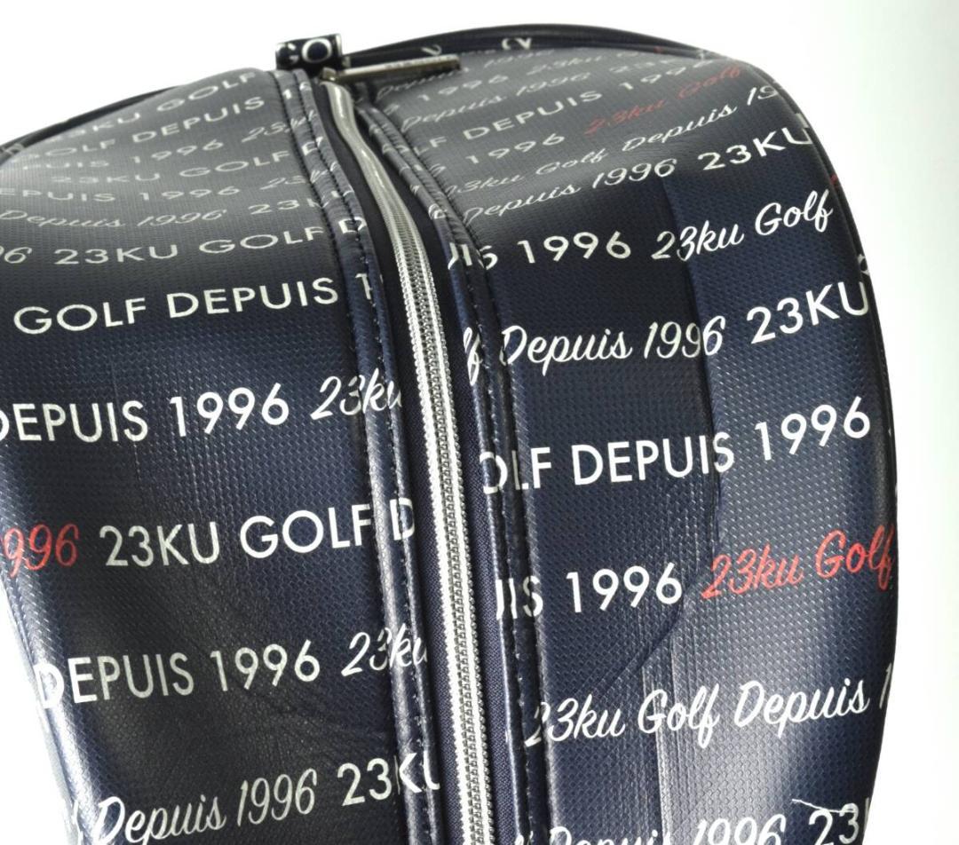 未使用 23区 GOLF ゴルフ ロゴ総柄 キャディバッグ 9型 ユニセックス
