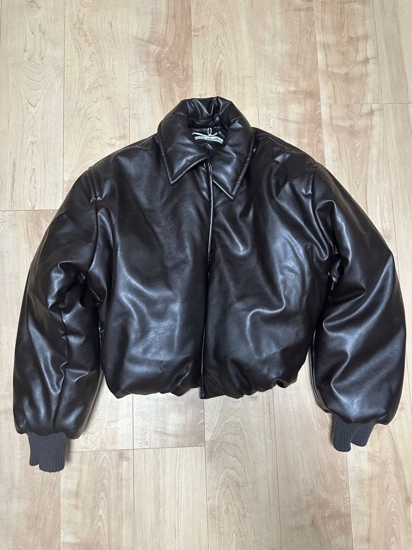 ジャケット・アウター acne studios leather bomber jacket brown