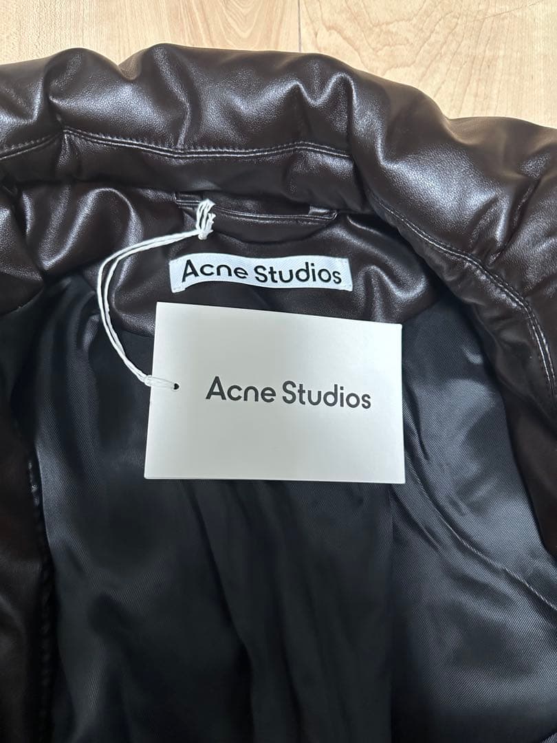 ジャケット・アウター acne studios leather bomber jacket brown