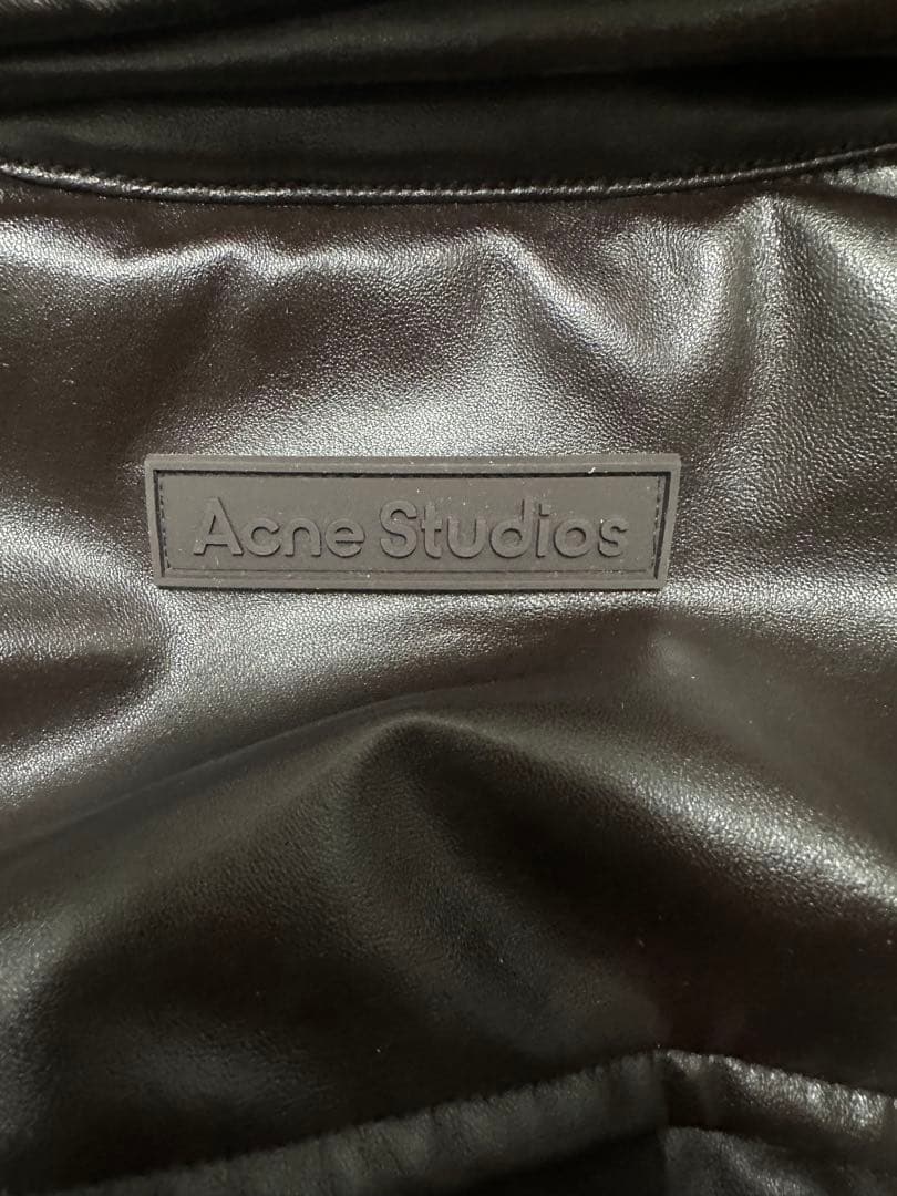 ジャケット・アウター acne studios leather bomber jacket brown