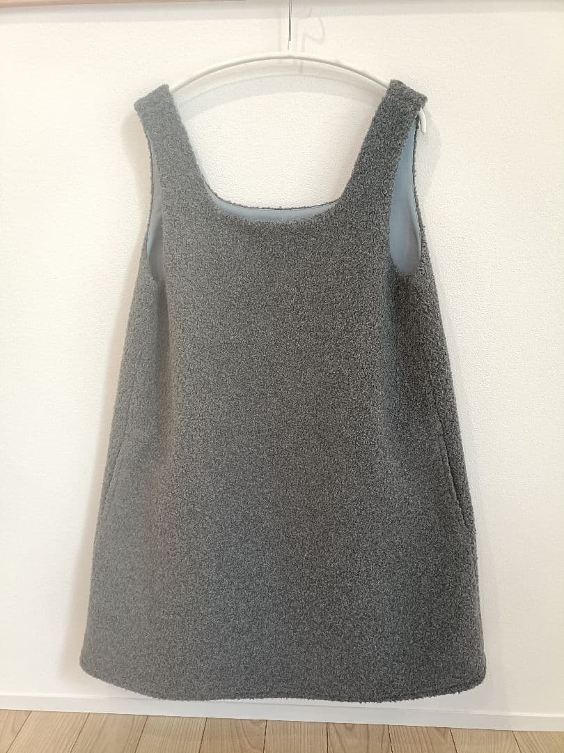 pois square poodle onepiece グレー M D100481515 オンライン