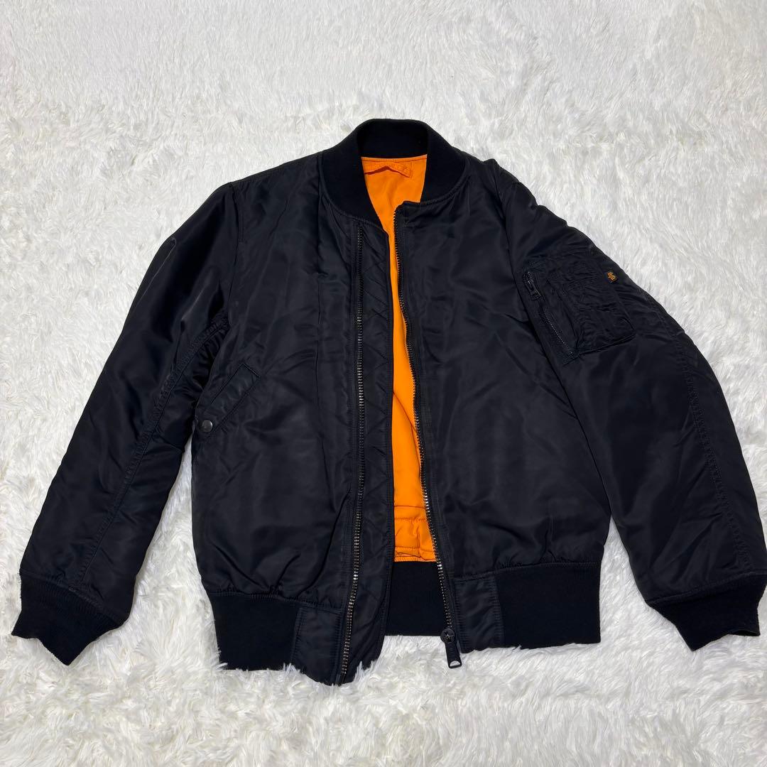 愛 奏 　　　　　　　　　　　　MA-1 フライトジャケット ブラック　M