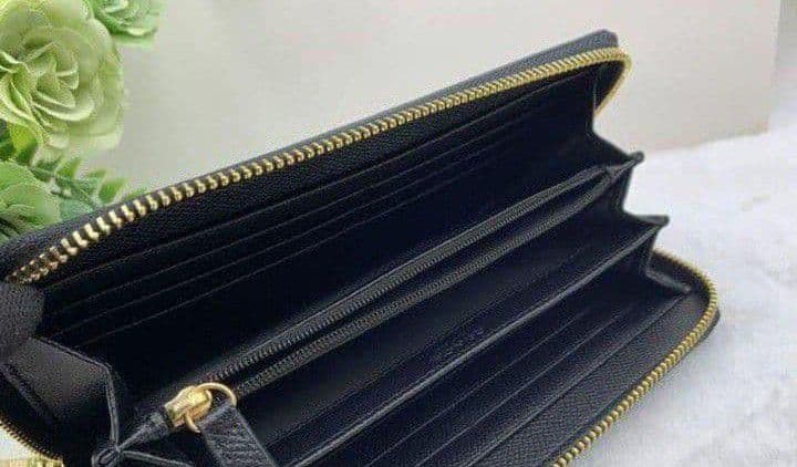 新品未使用コーチ長財布ブラックシグネチャーメンズレディース送料無料即日発送