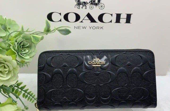 新品未使用コーチ長財布ブラックシグネチャーメンズレディース送料無料即日発送