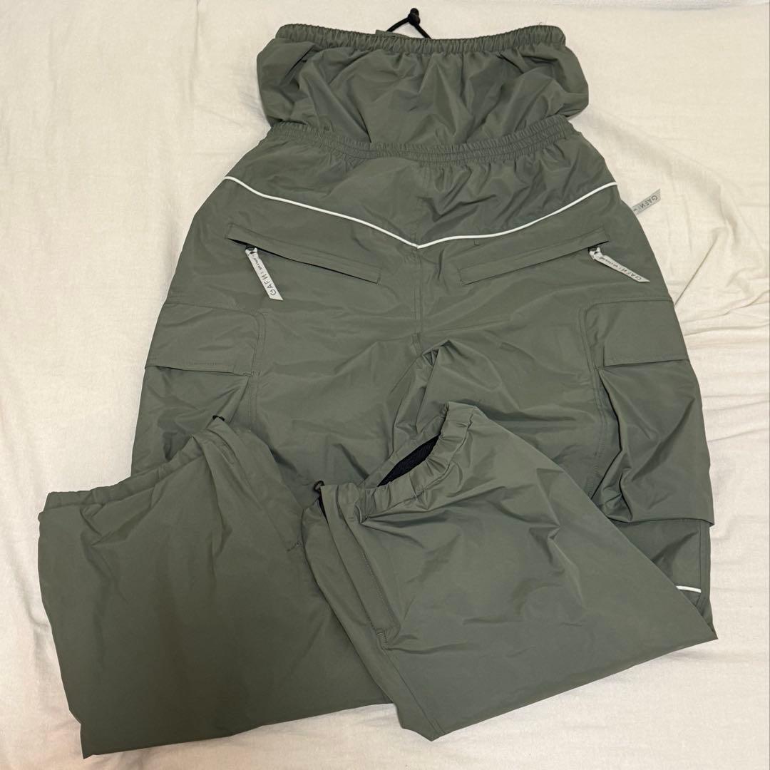 ［タグ付き］GAFH スノボウェア 上下セットSサイズ　カーキ