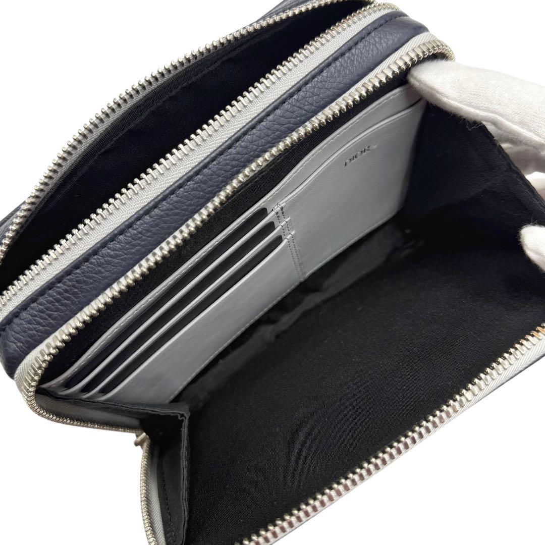 6175 極美品 ディオール ダブルジップポケット ショルダーバッグ 20AW