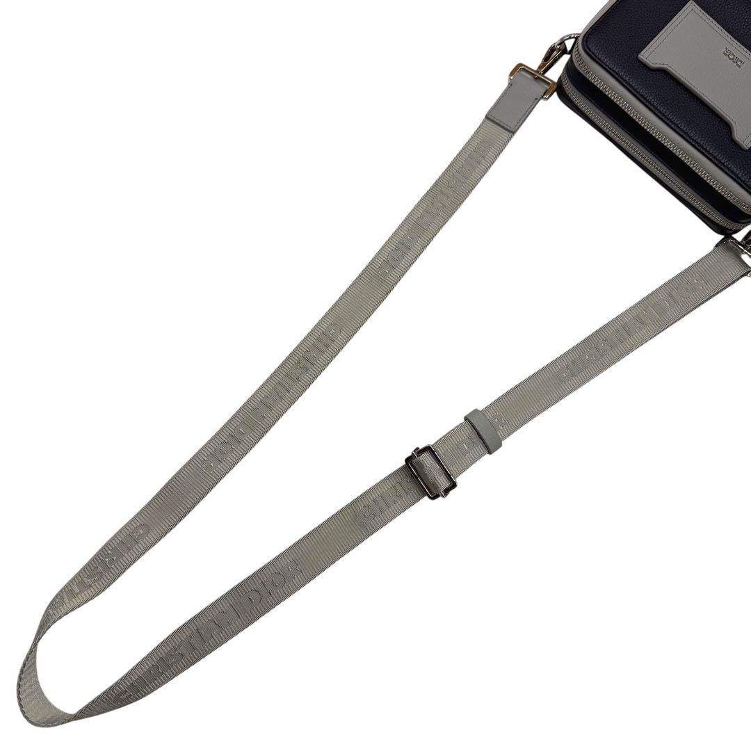 6175 極美品 ディオール ダブルジップポケット ショルダーバッグ 20AW