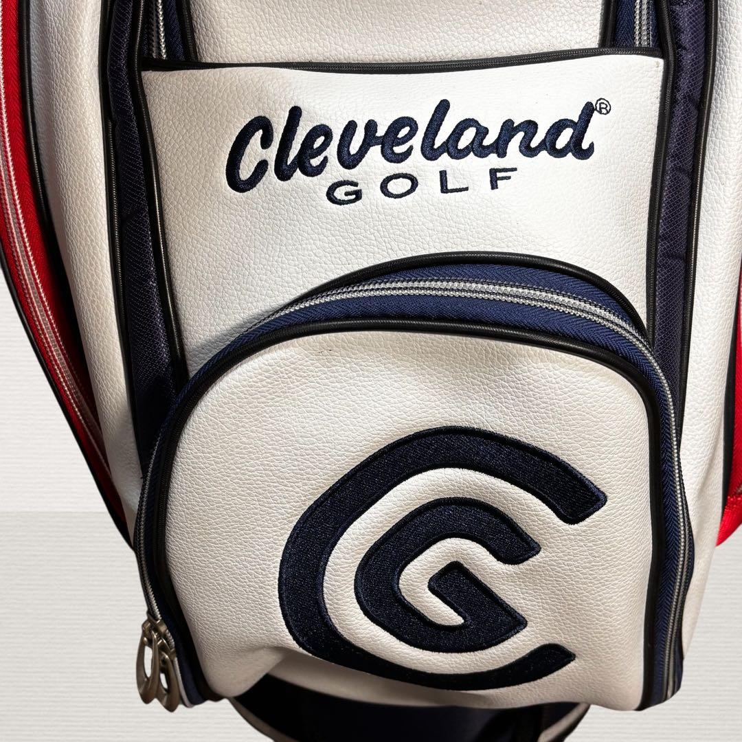 ✨超美品✨ Cleveland ゴルフバッグ トリコロール 9.5型